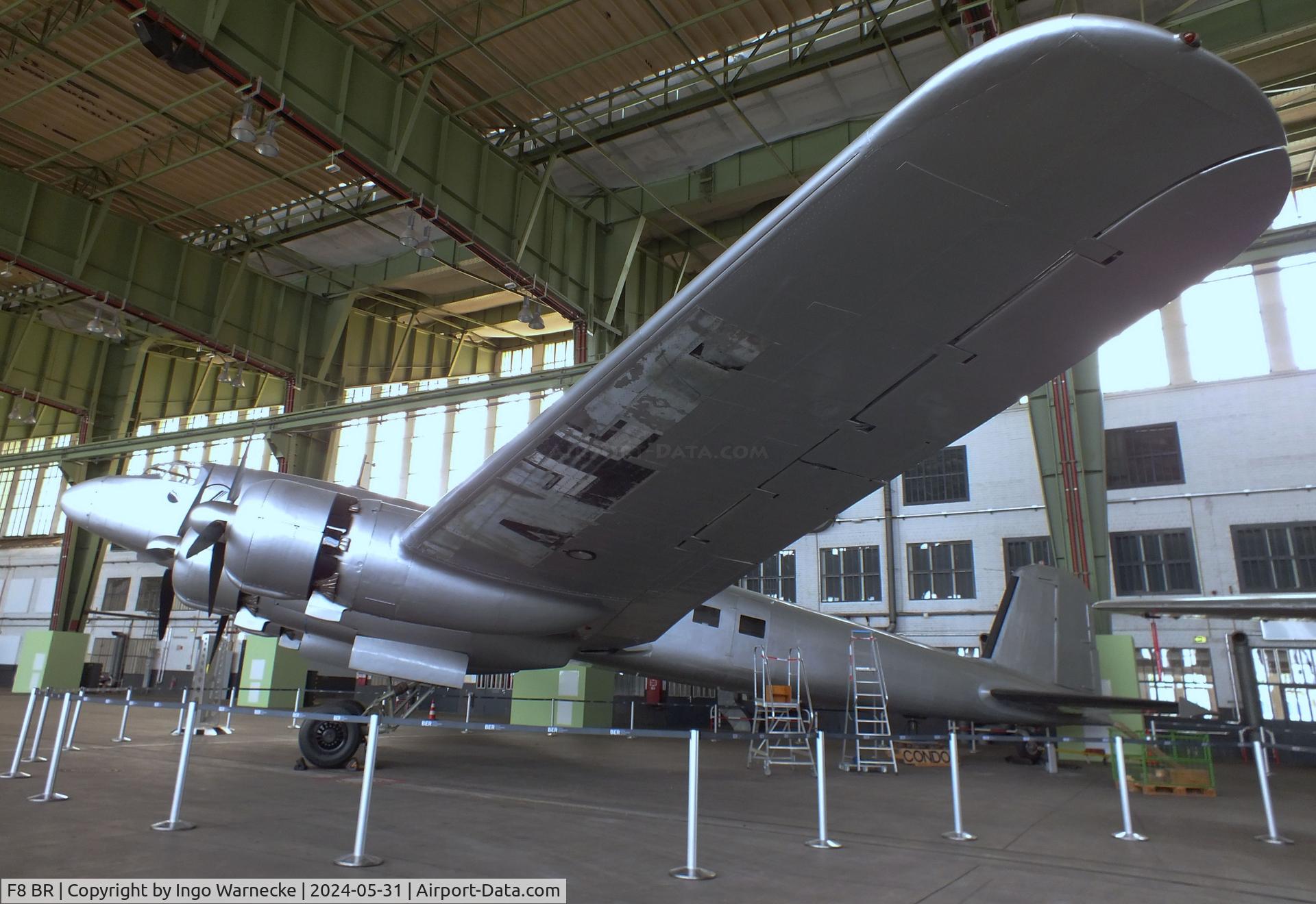 F8 BR, 1941 Focke-Wulf Fw-200C-3 Condor C/N 0063, Focke-Wulf Fw 200C-3 Condor, restored/rebuilt without any military equipment, airframe modifications, armament + parts from an other aircraft for DTM (Deutsches Technikmuseum) by Airbus/Lufthansa, preserved at former Tempelhof airport, hangar 7