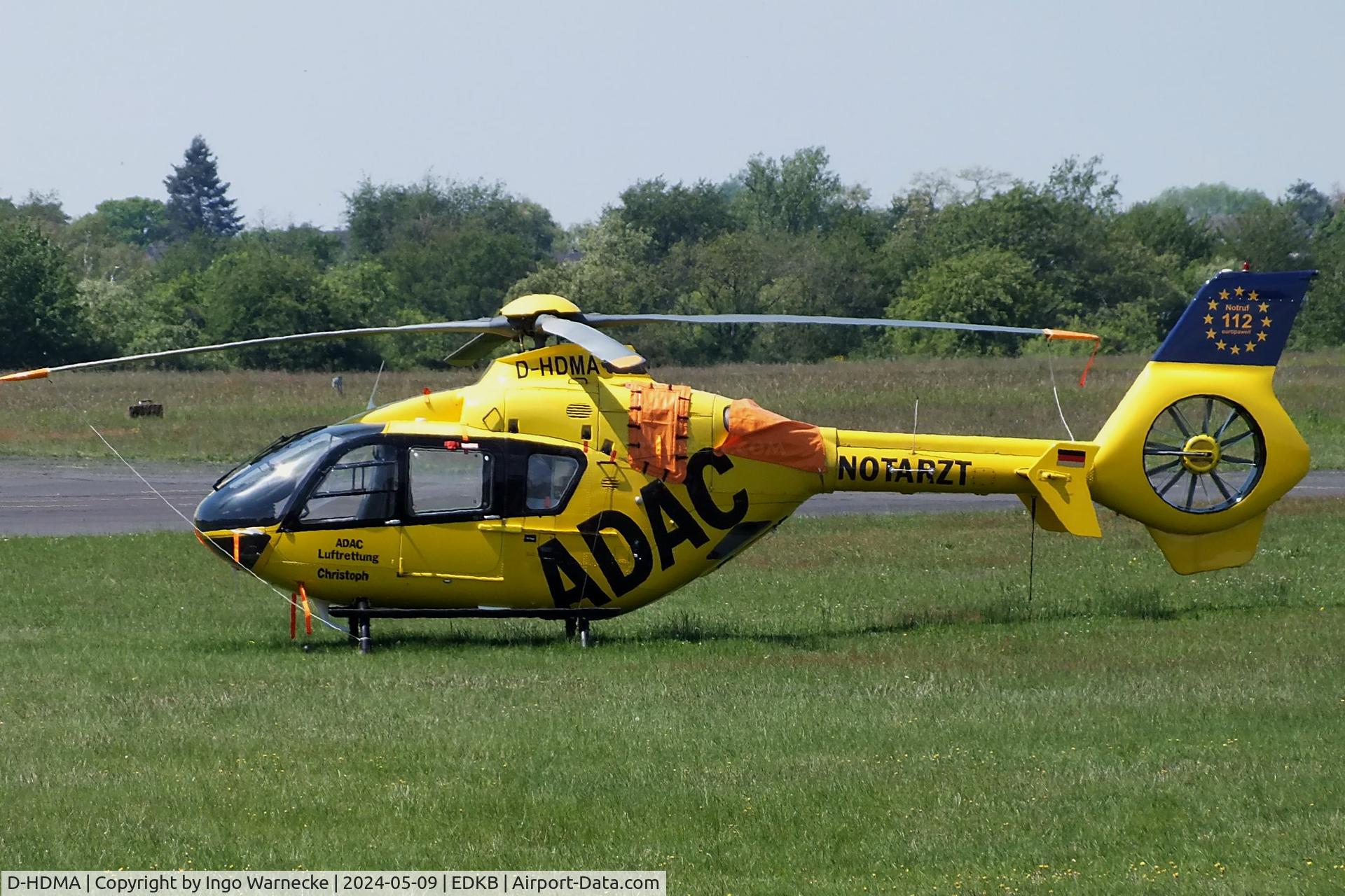 D-HDMA, Eurocopter EC-135P-2 C/N 0239, Eurocopter EC135P2 EMS-helicopter of ADAC Luftrettung at Bonn-Hangelar airfield '2405
