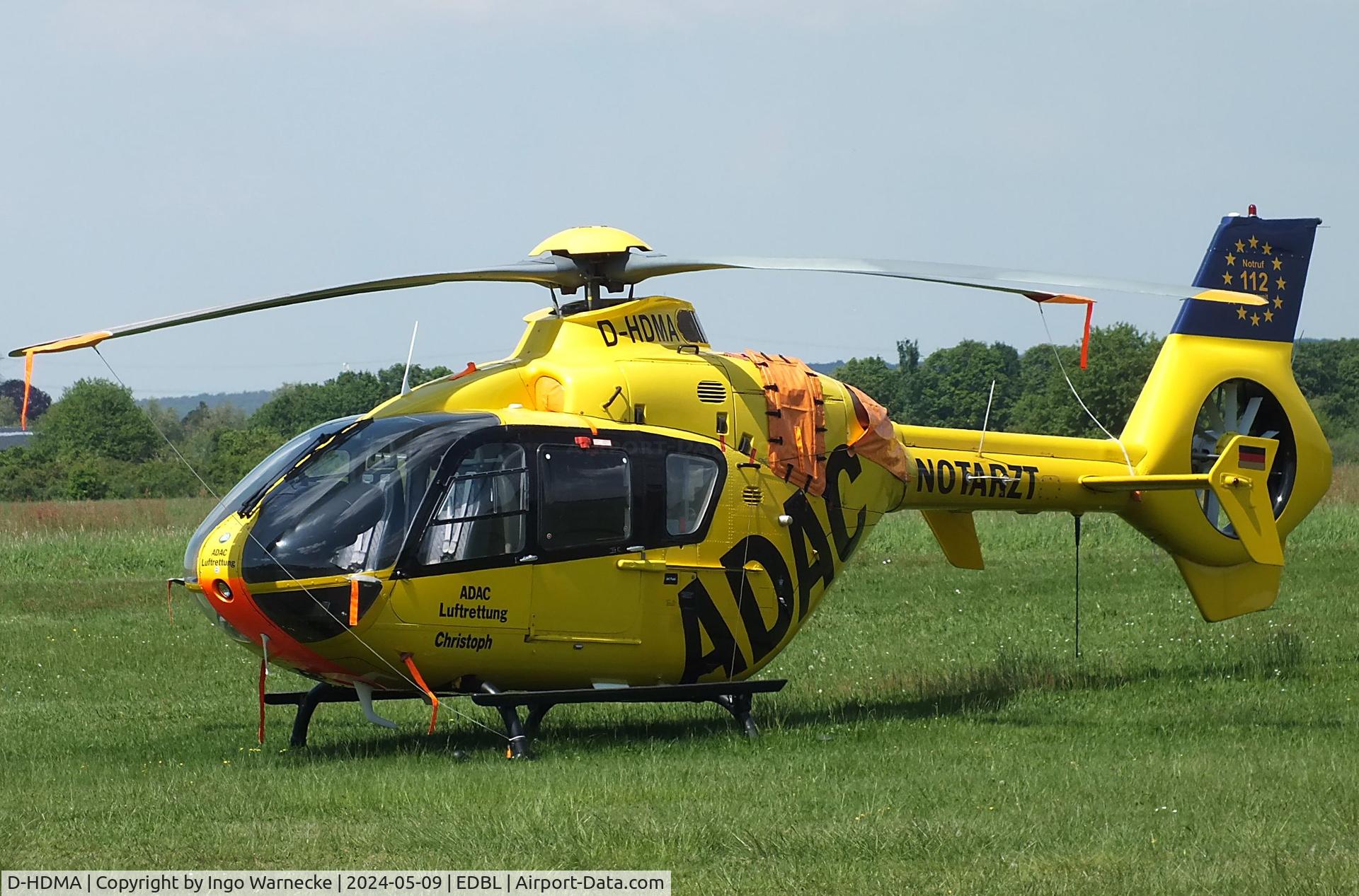 D-HDMA, Eurocopter EC-135P-2 C/N 0239, Eurocopter EC135P2 EMS-helicopter of ADAC Luftrettung at Bonn-Hangelar airfield '2405