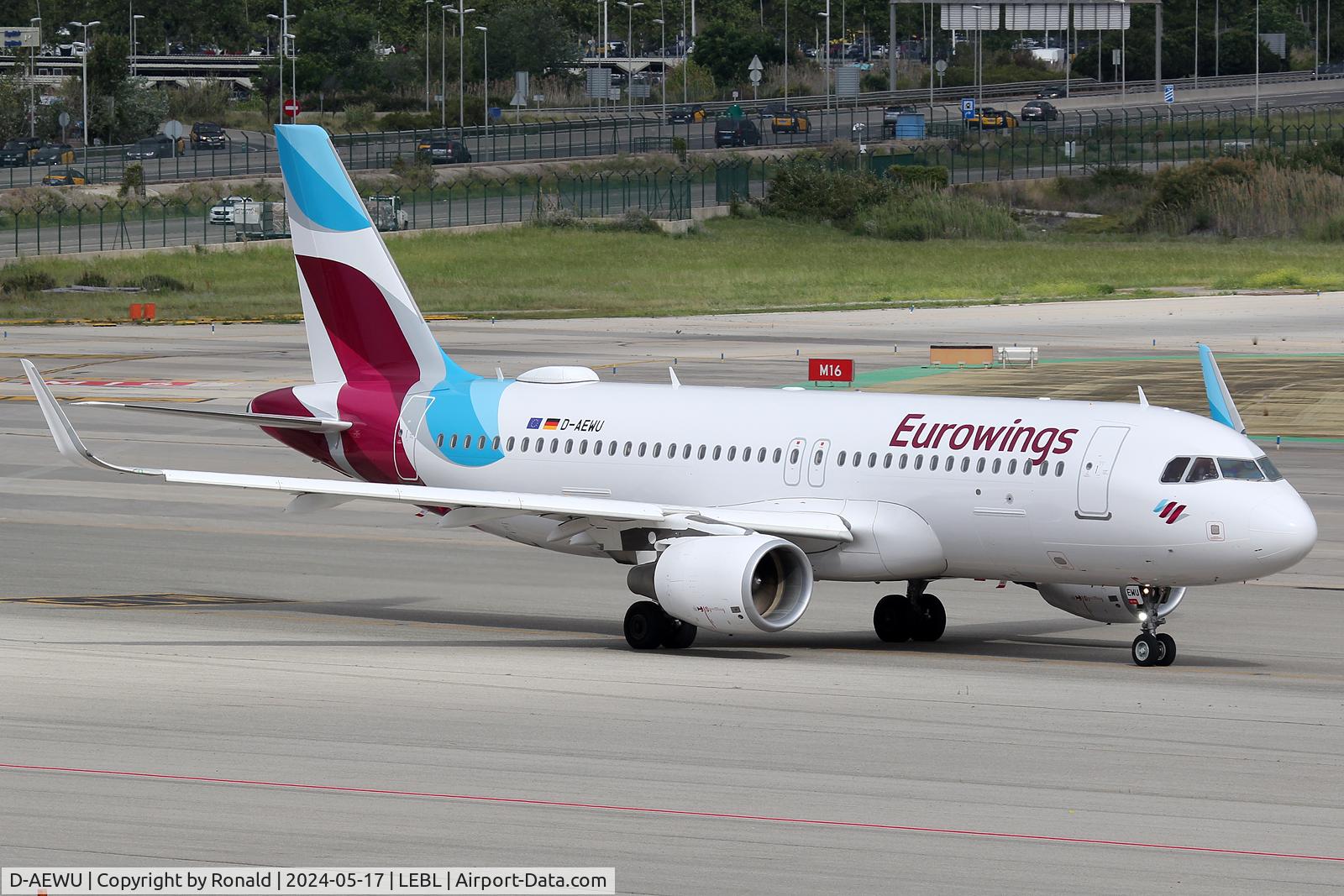 D-AEWU, 2017 Airbus A320-214 C/N 7513, at bcn