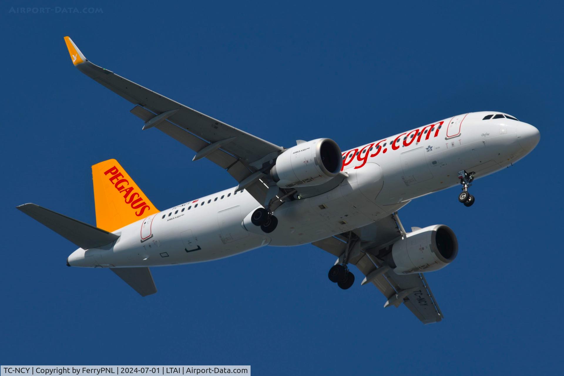 TC-NCY, 2021 Airbus A320-251 Neo C/N 10465, Pegasus A320N