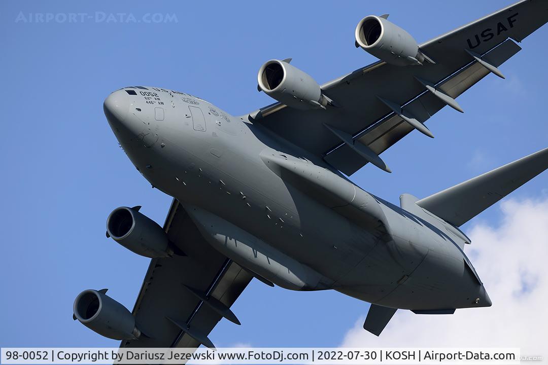 98-0052, 1998 Boeing C-17A Globemaster III C/N 50056/P-52, C-17A Globemaster 98-0052  from 62 AW 446th AW McChord AFB, WA
