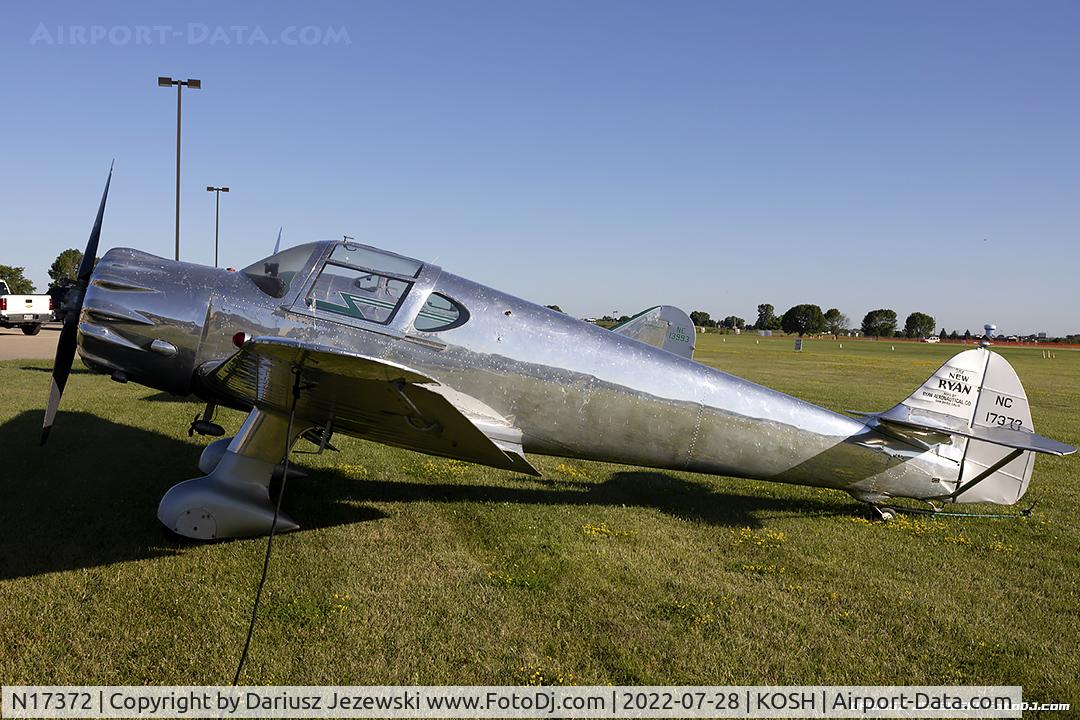 N17372, 1937 Ryan Aeronautical SCW-145 C/N 201, Ryan Aeronautical SCW-145  C/N 201, NC17372