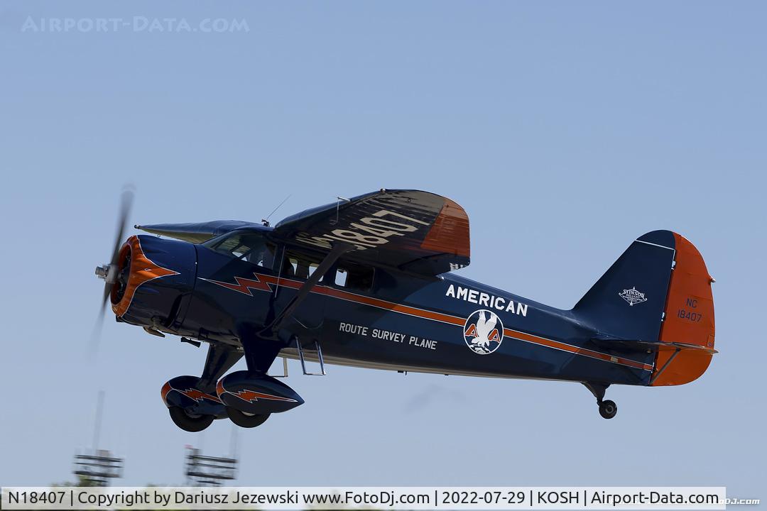 N18407, 1937 Stinson SR-9C Reliant C/N 5313, Stinson SR-9C Reliant  C/N 5313, NC18407