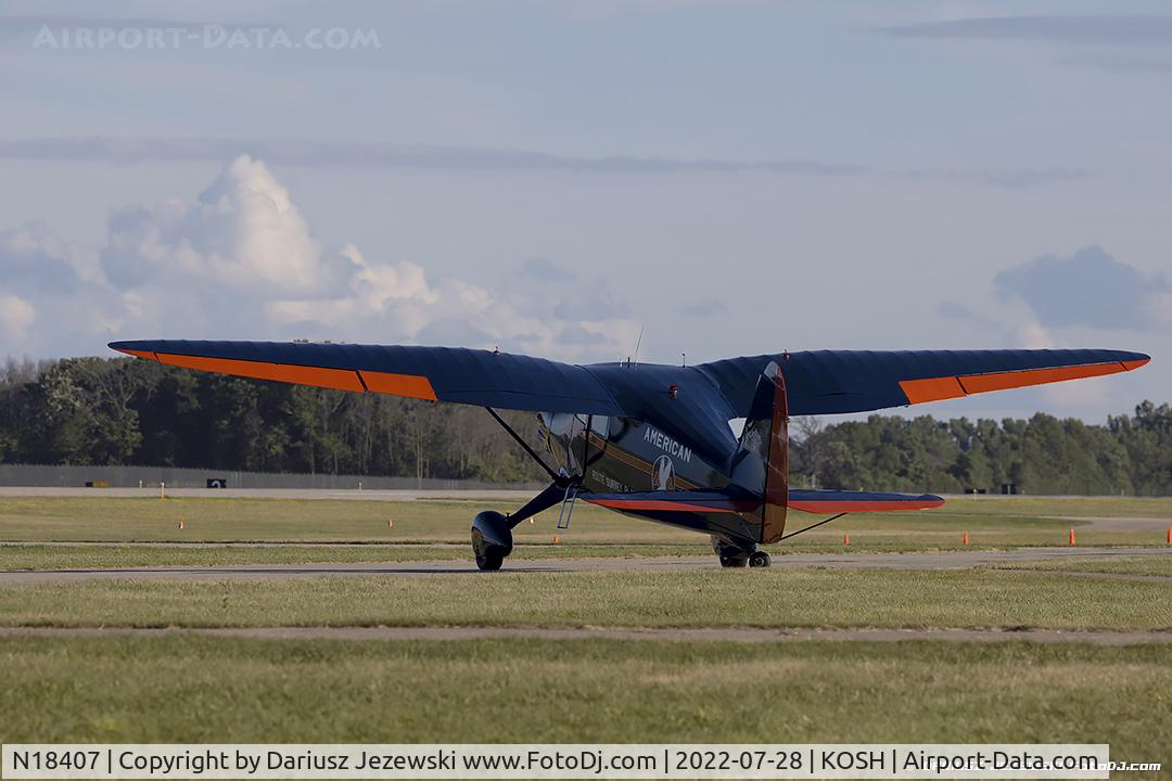 N18407, 1937 Stinson SR-9C Reliant C/N 5313, Stinson SR-9C Reliant  C/N 5313, NC18407