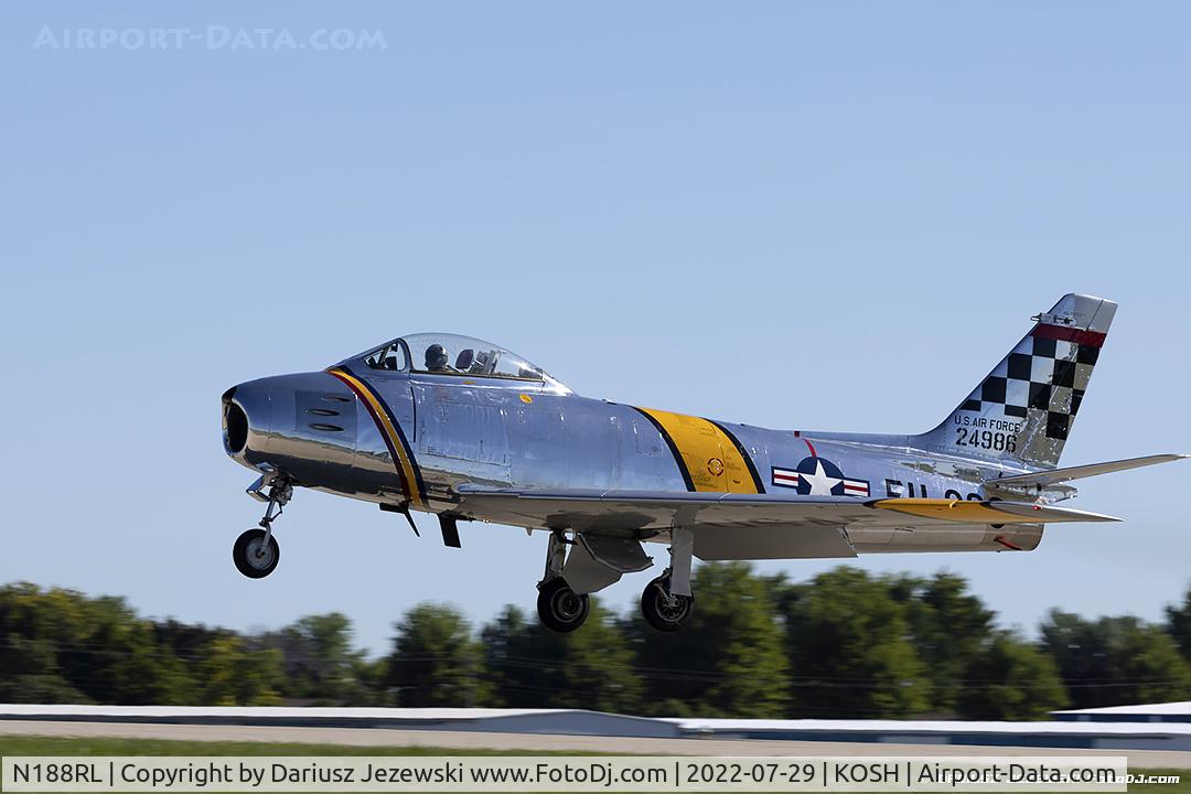 N188RL, 1952 North American F-86F Sabre C/N 191-682, North American F-86F (CWF86-F-30-NA) Sabre 