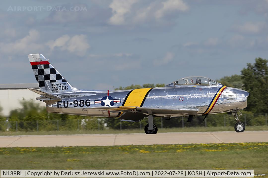 N188RL, 1952 North American F-86F Sabre C/N 191-682, North American F-86F (CWF86-F-30-NA) Sabre 