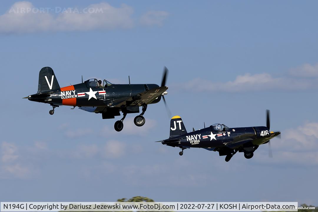 N194G, Goodyear FG-1D Corsair C/N 3311, Goodyear FG1D Corasir C/N 92050, NX194G