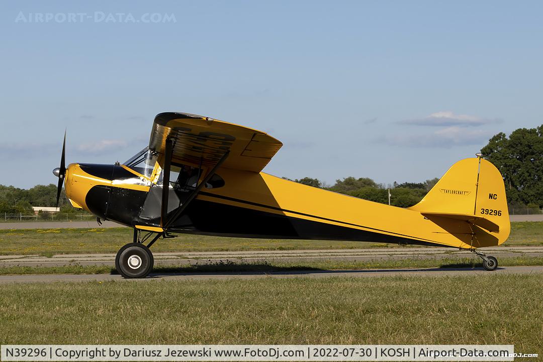 N39296, 1945 Taylorcraft BC12-D C/N 6549, Taylorcraft BC12-D  C/N 6549, NC39296