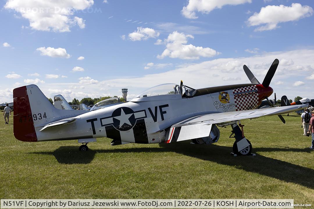 N51VF, 1945 North American F-51D Mustang C/N 45-11553, North American F-51D Mustang 