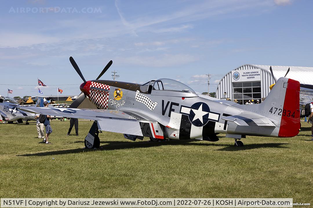 N51VF, 1945 North American F-51D Mustang C/N 45-11553, North American F-51D Mustang 