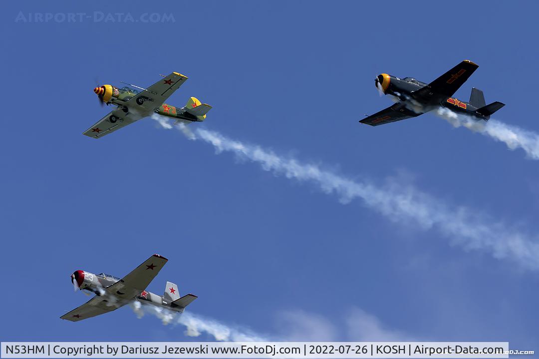 N53HM, 1975 Nanchang CJ-6A C/N 3051201, Formation of trainers