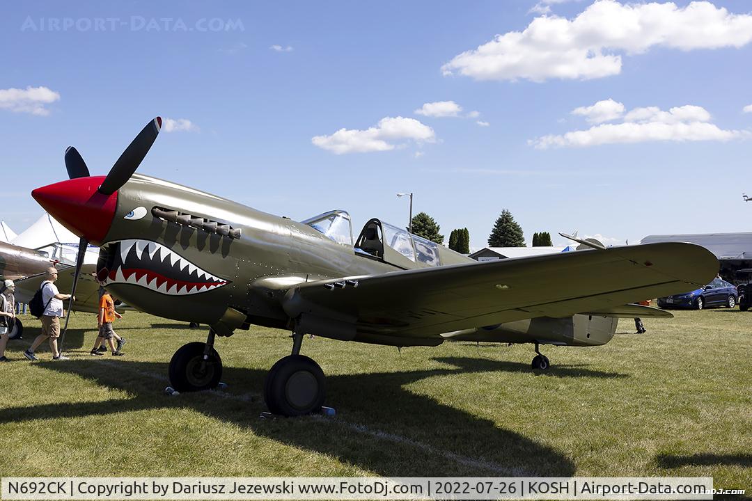 N692CK, 1945 Curtiss P-40N Warhawk C/N 692N, Curtiss Wright P-40N Warhawk  C/N 42-105-120, NX692CK