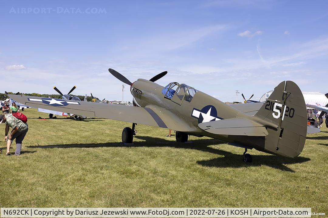 N692CK, 1945 Curtiss P-40N Warhawk C/N 692N, Curtiss Wright P-40N Warhawk  C/N 42-105-120, NX692CK