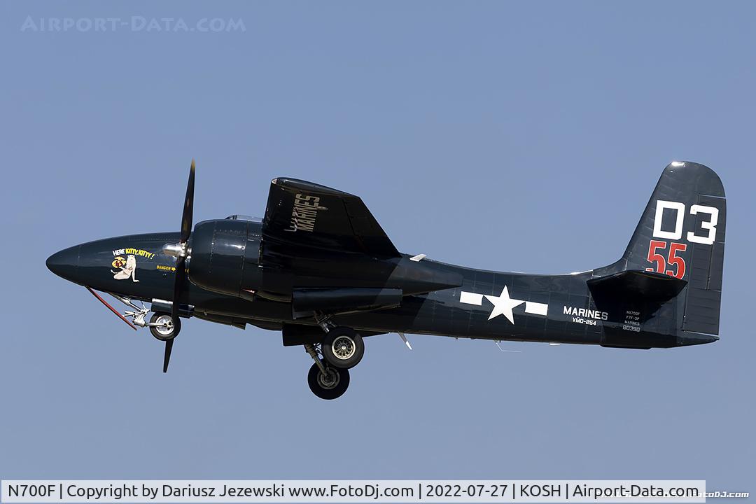 N700F, 1945 Grumman F7F-3 Tigercat C/N C.132, Grumman F7F-3 Tigercat  C/N 80390, NX700F