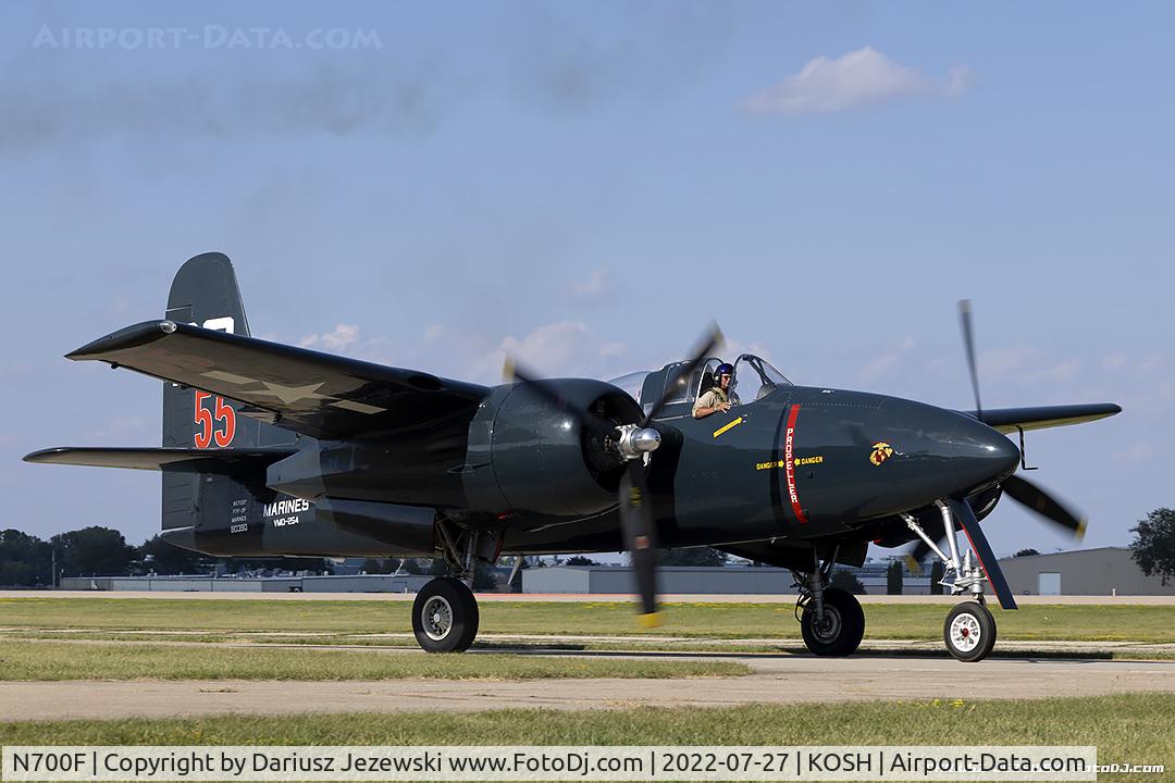 N700F, 1945 Grumman F7F-3 Tigercat C/N C.132, Grumman F7F-3 Tigercat  C/N 80390, NX700F
