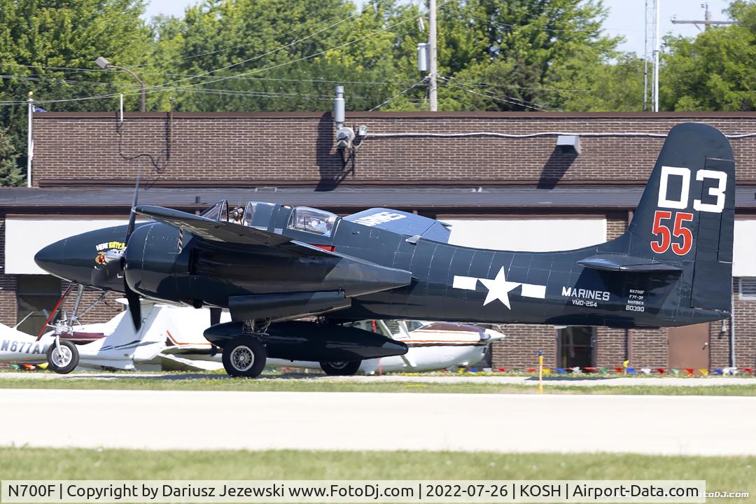 N700F, 1945 Grumman F7F-3 Tigercat C/N C.132, Grumman F7F-3 Tigercat  C/N 80390, NX700F