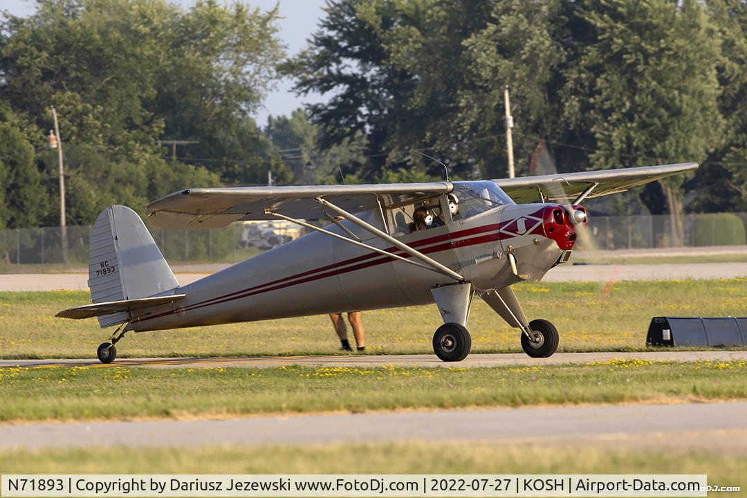 N71893, 1946 Luscombe 8A C/N 3320, Luscombe 8A Luscome Master  C/N 3320, NC71893