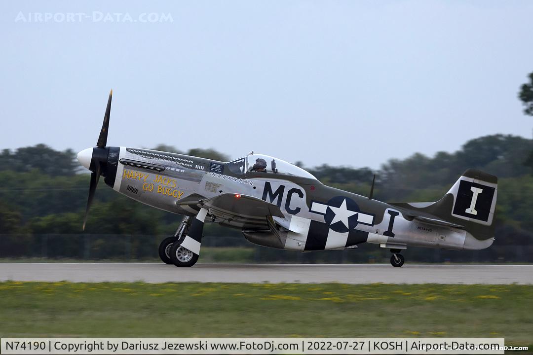 N74190, 1944 North American F-51D Mustang C/N 44-75452, North American F-51D Mustang 