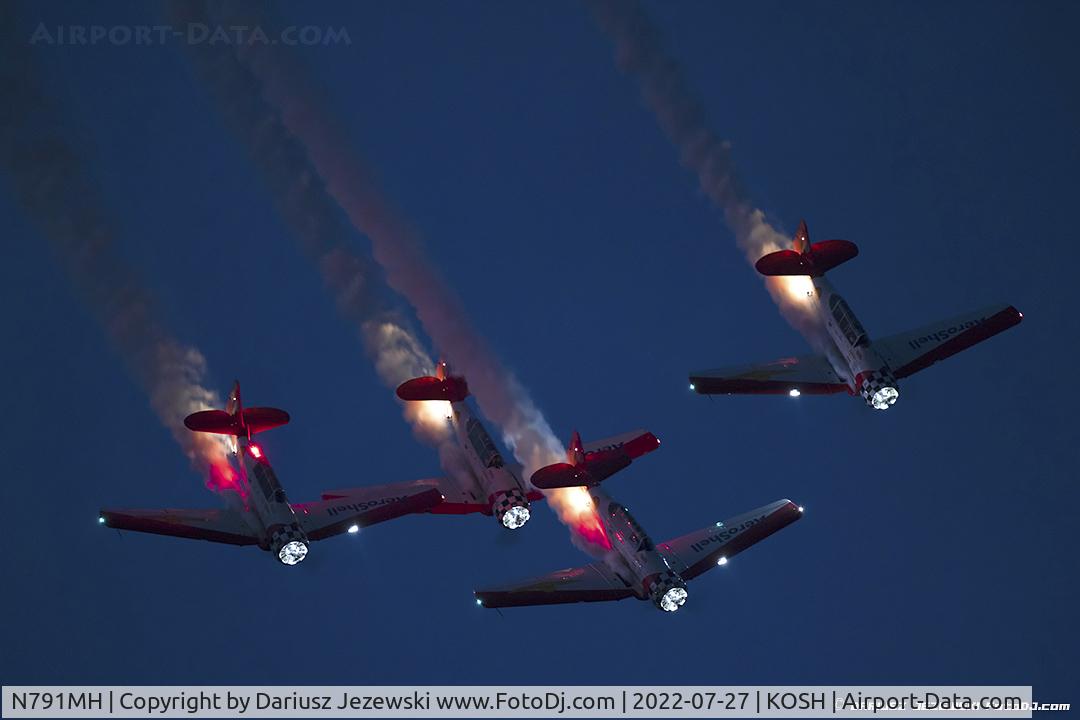 N791MH, 1951 North American T-6G Texan C/N 182-478, Aeroshell team night performance
