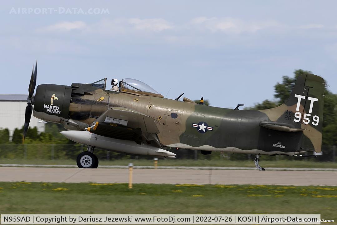 N959AD, Douglas A-1D Skyraider (AD-4NA) C/N 7759, Douglas AD-4NA Skyraider 
