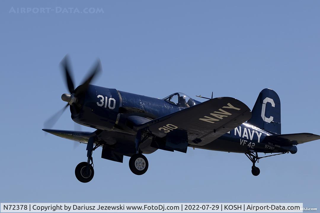 N72378, 1946 Vought F4U-4 Corsair C/N 9542, Chance Vought F4U-4 Corsair  C/N 97388, NX72378