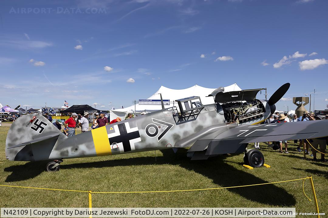 N42109, 1943 Messerschmitt Bf-109G-6 C/N 410077, Messerschmitt BF 109G-6  C/N 410077, NX42109