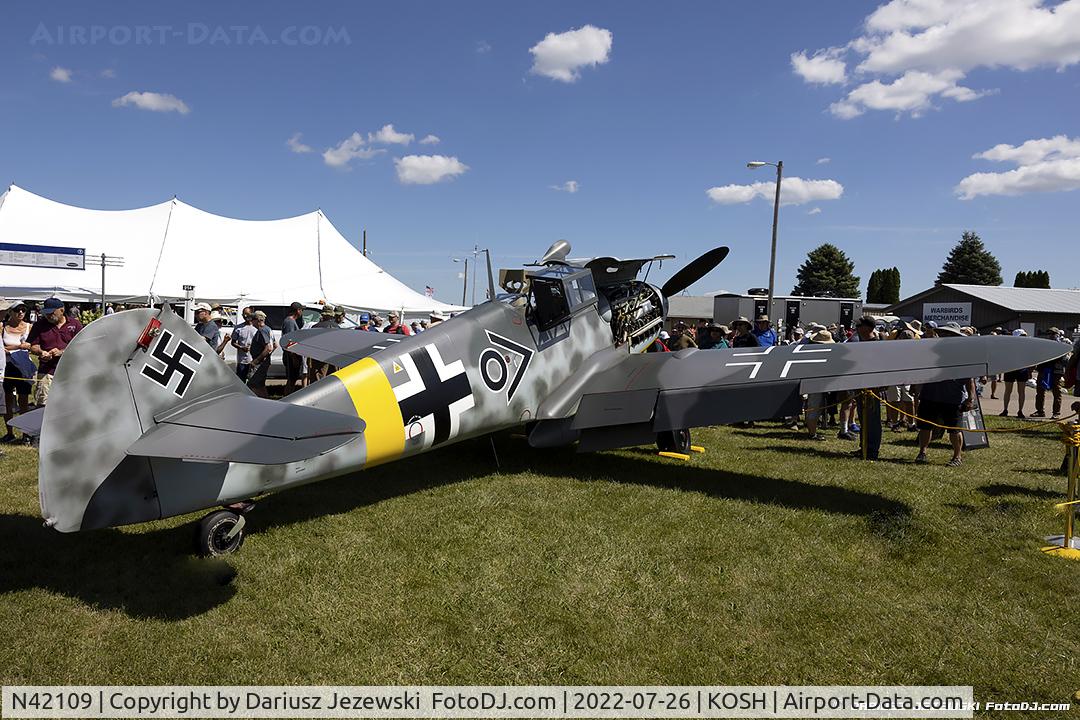 N42109, 1943 Messerschmitt Bf-109G-6 C/N 410077, Messerschmitt BF 109G-6  C/N 410077, NX42109