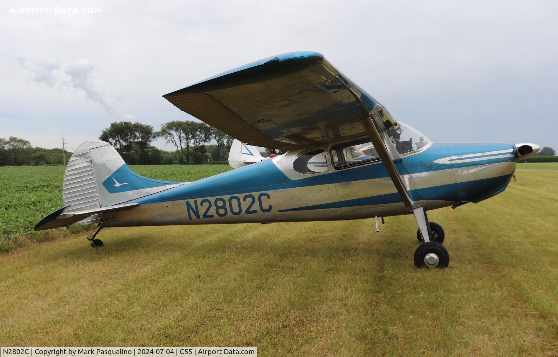 N2802C, 1954 Cessna 170B C/N 26345, Cessna 170B