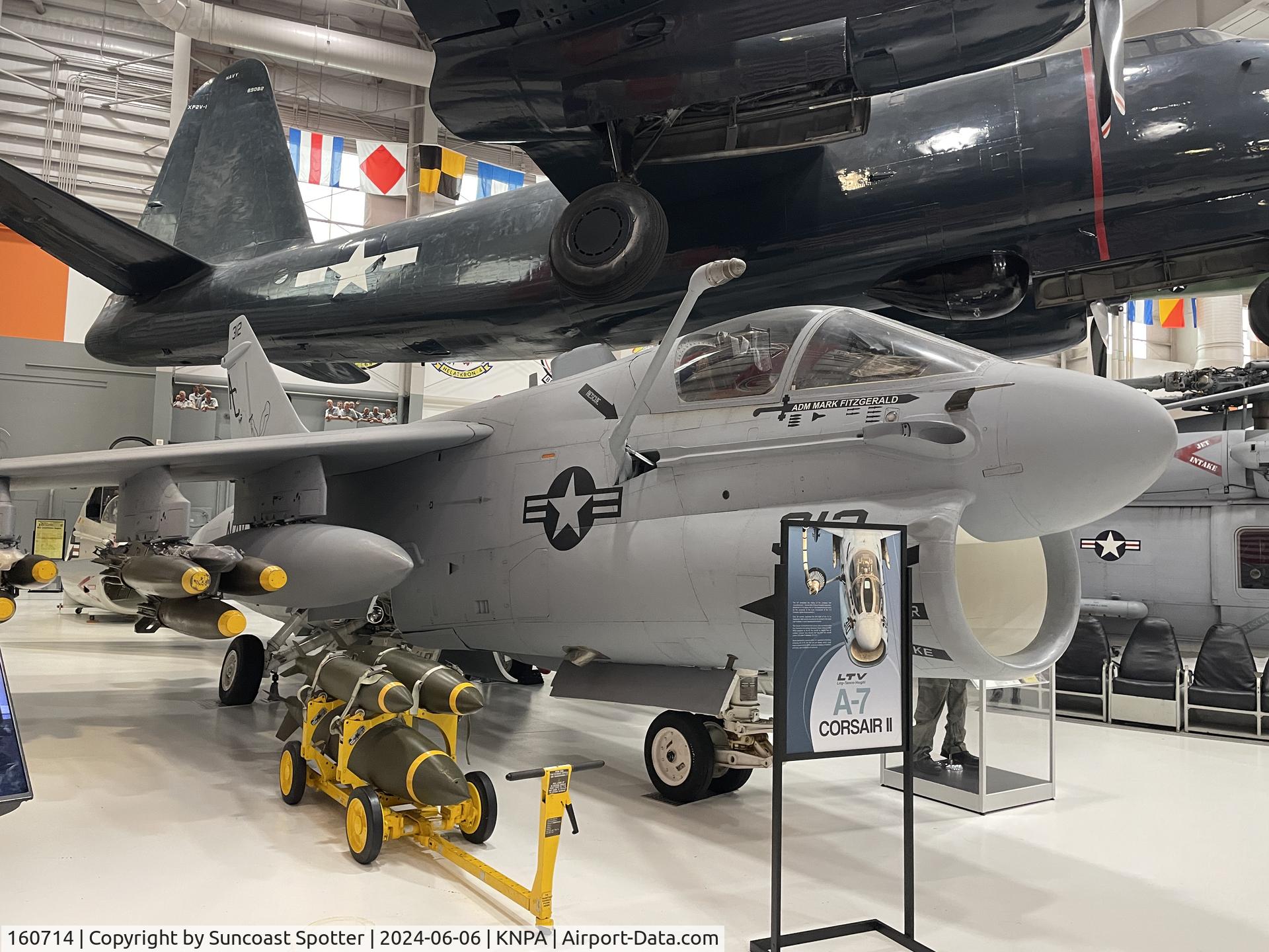 160714, LTV A-7E Corsair II C/N E-547, An US Navy A-7 Corsair from Attack Squadron 46 on the USS John F Kennedy on display at the National Naval Aviation Museum