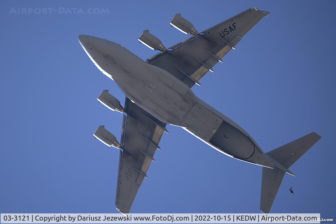 03-3121, 2003 Boeing C-17A Globemaster III C/N P-121, C-17A Globemaster 03-3121  from 418th FLTS 412th TW Edwards AFB, CA