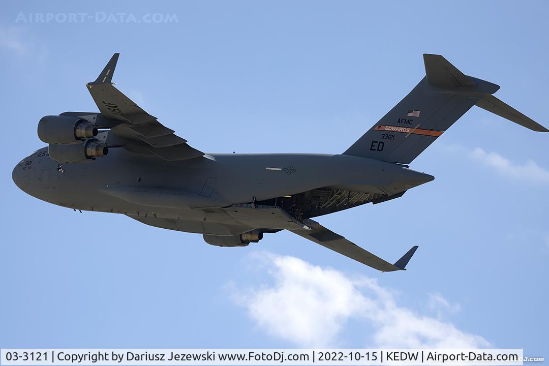 03-3121, 2003 Boeing C-17A Globemaster III C/N P-121, C-17A Globemaster 03-3121  from 418th FLTS 412th TW Edwards AFB, CA