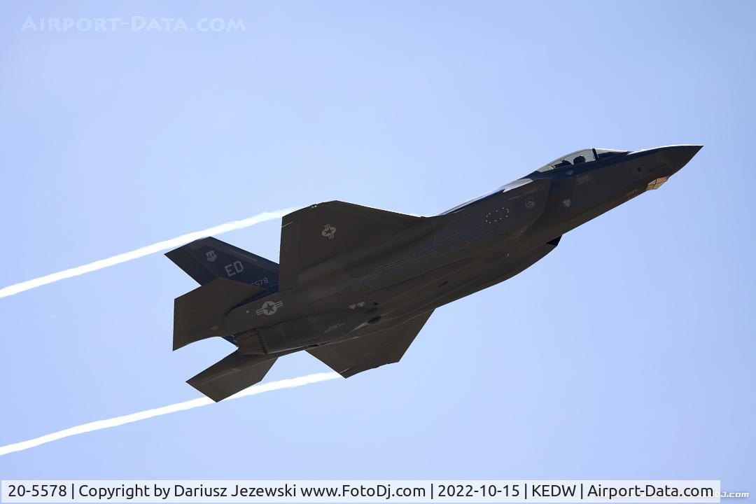 20-5578, 2022 Lockheed Martin F-35A Lightning II C/N AF-338, F-35A Lightning II 20-5578 ED from 461st FTS 412th TW Edwards AFB, CA