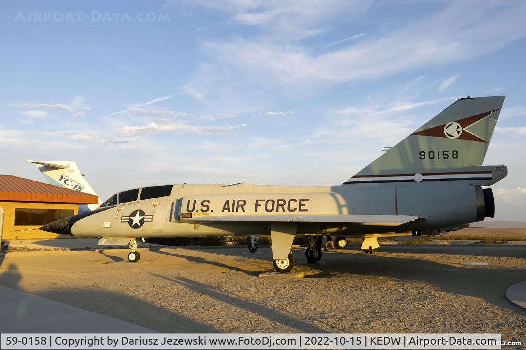 59-0158, 1959 Convair QF-106B Delta Dart C/N 8-32-10, Convair F-106B Delta Dart 59-0158 - AF Flight Test Center Museum