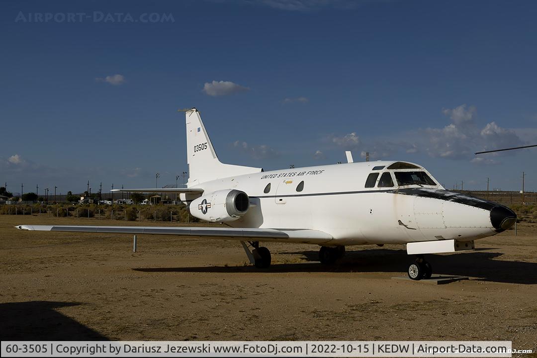 60-3505, 1960 North American CT-39A Sabreliner C/N 265-33, North American CT-39B Sabreliner 60-3505  C/N 265-33 -  AF Flight Test Center Museum