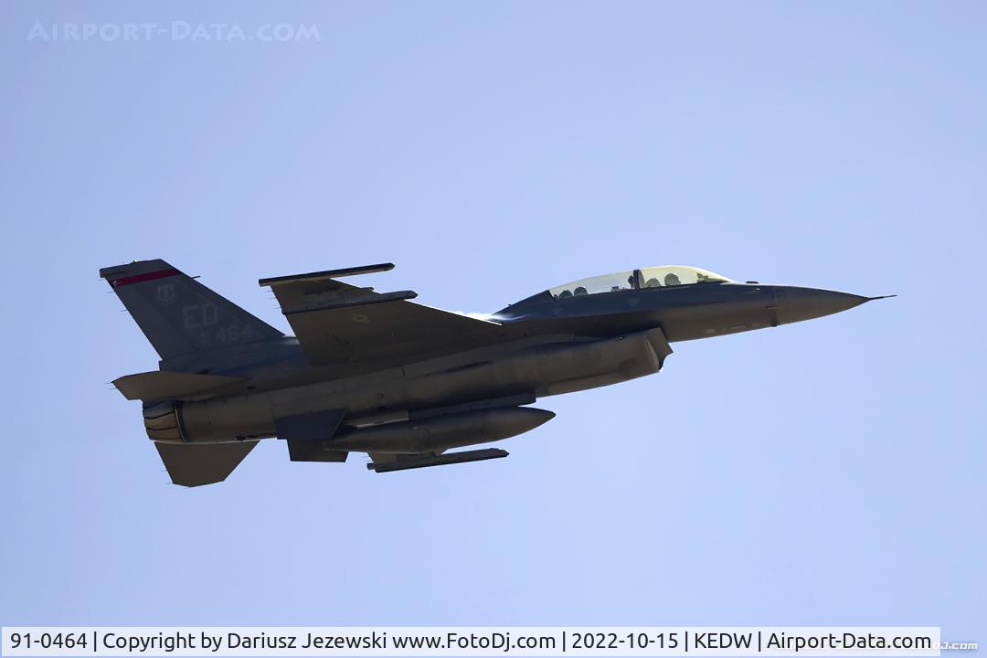 91-0464, 1991 General Dynamics F-16D Fighting Falcon C/N CD-19, F-16DM Fighting Falcon 91-0464 ED from 416th FLTS 