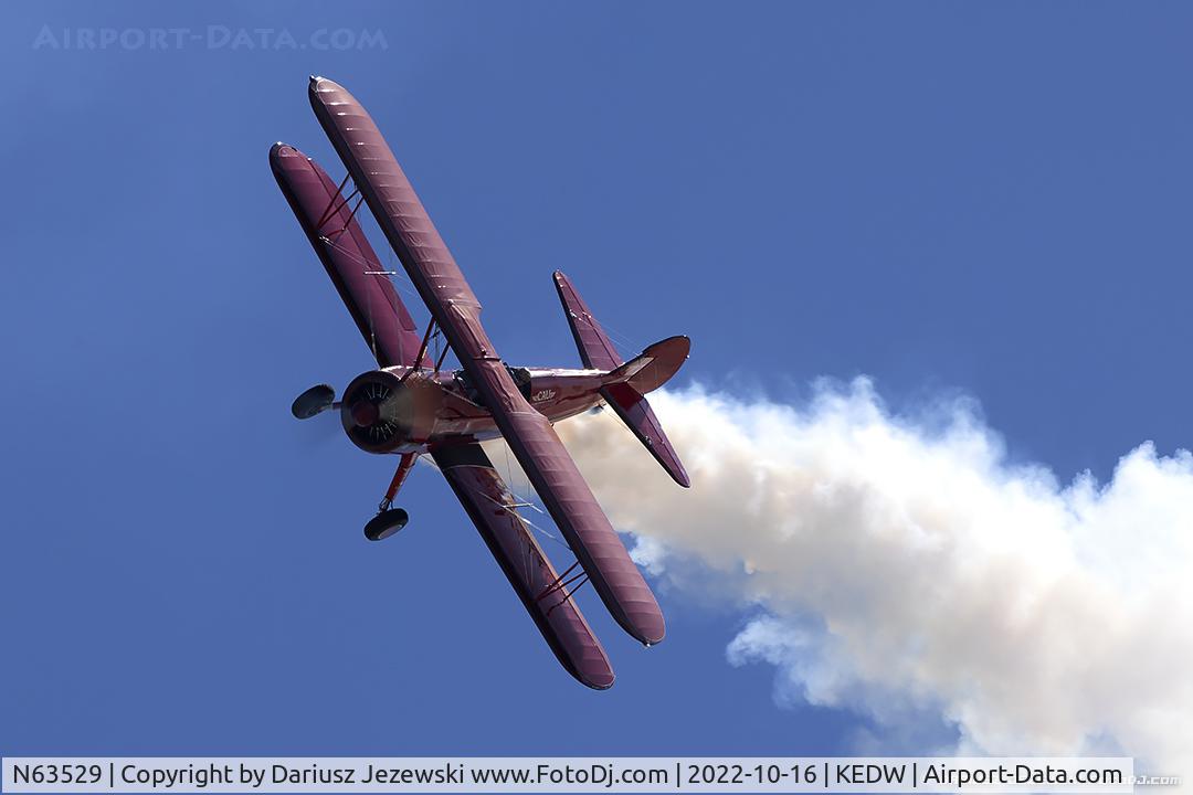 N63529, 1940 Boeing A75N1(PT17) C/N 75-338, Vicky Benzing in Boeing A75N1 (PT-17) Stearman  C/N 75-338, N63529