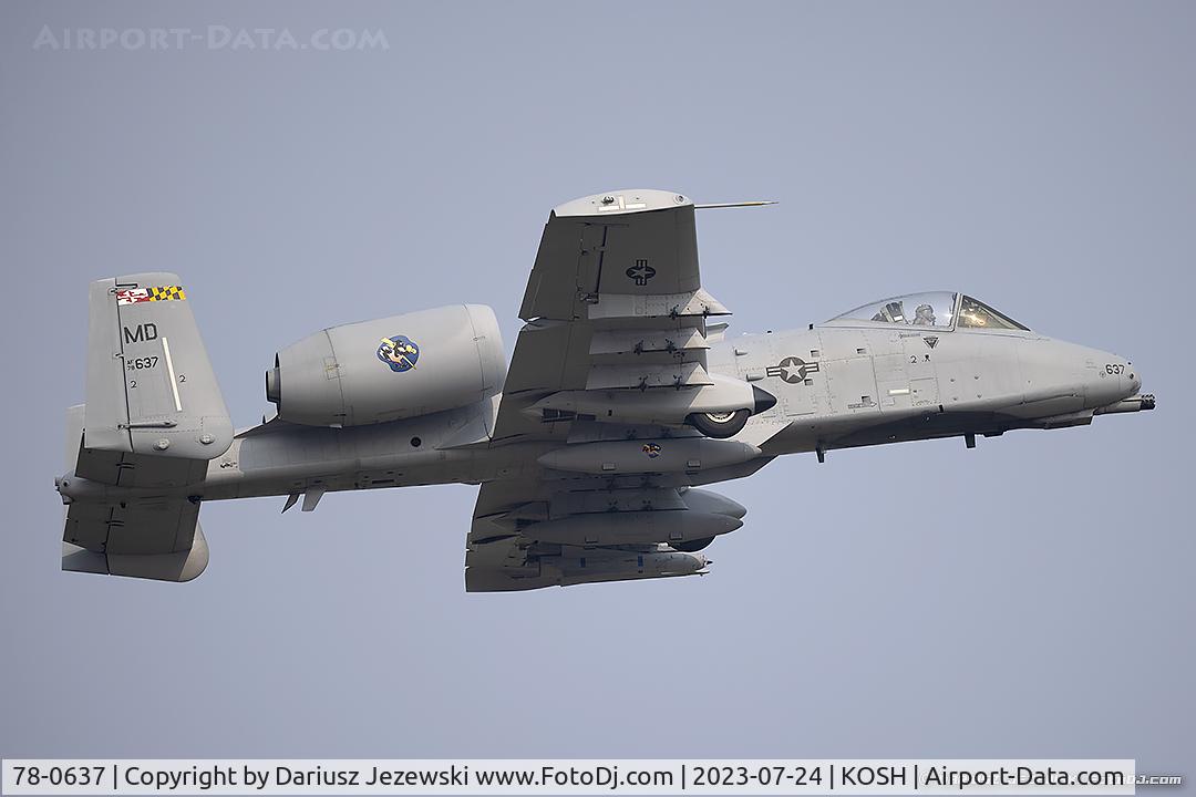 78-0637, 1978 Fairchild Republic A-10C Thunderbolt II C/N A10-0257, A-10C Thunderbolt 78-0637  from 104th FS 175th WG Martin State Airport, MD