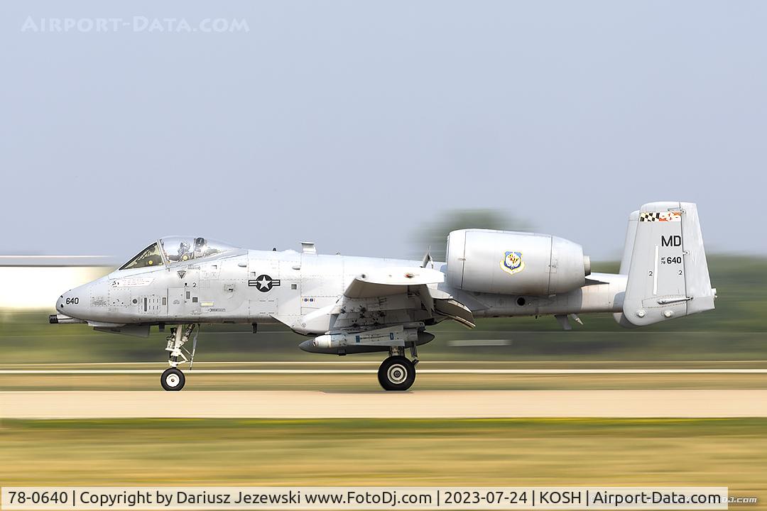 78-0640, 1978 Fairchild Republic A-10C Thunderbolt II C/N A10-0260, A-10C Thunderbolt II 78-0640 MD from 104th FS 175th WG Martin State Airport, MD