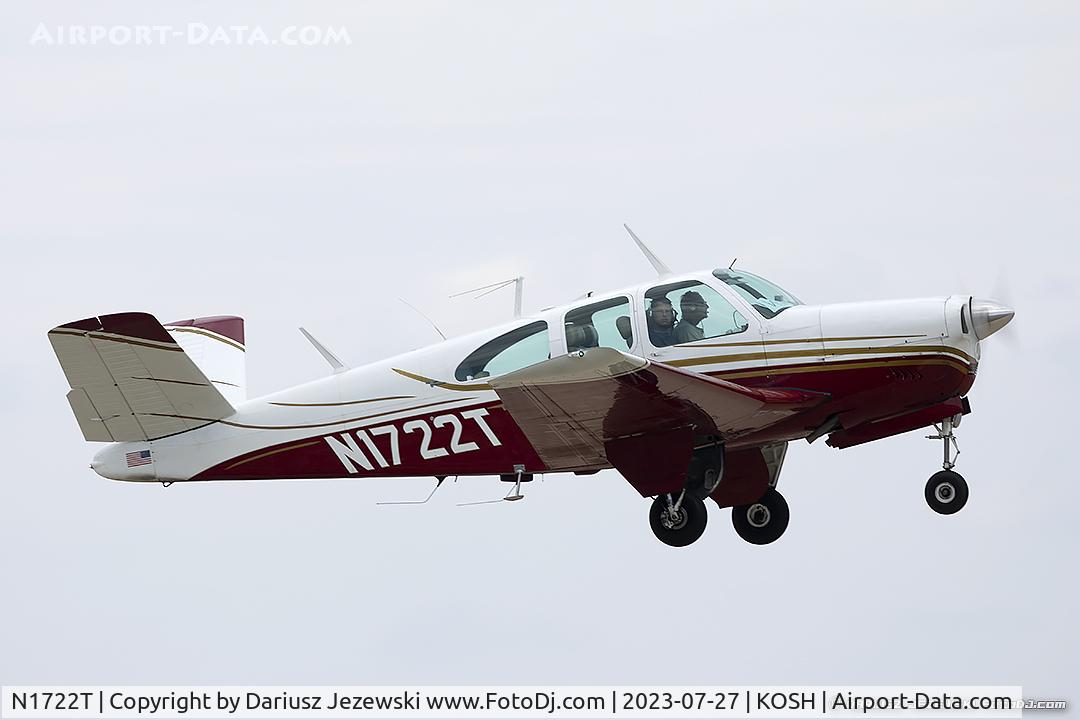 N1722T, 1963 Beech P35 Bonanza C/N D-7139, Beech P35 Bonanza  C/N D-7139, N1722T