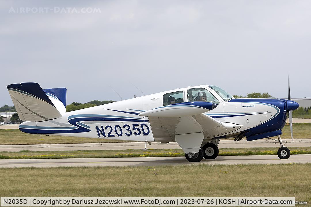 N2035D, 1952 Beech C35 Bonanza C/N D-3386, Beech C35 Bonanza  C/N D-3386, N2035D