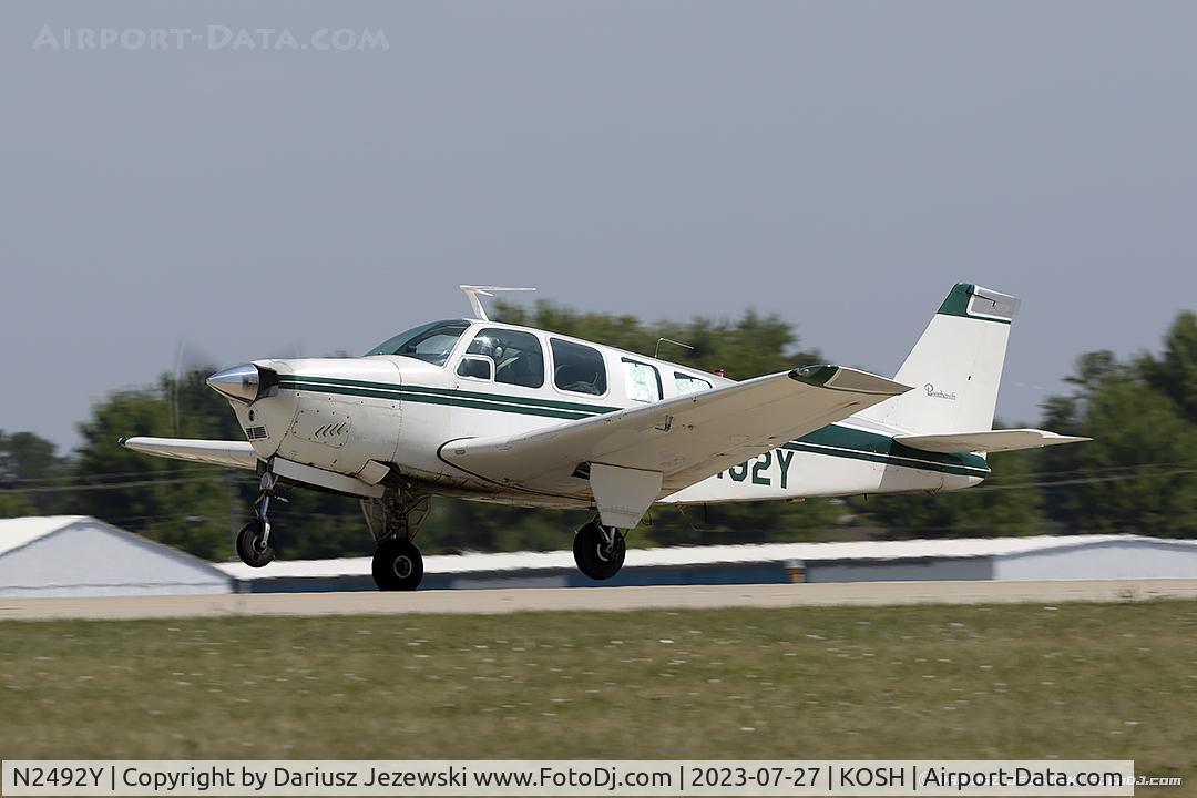 N2492Y, 1968 Beech 36 Bonanza C/N E-74, Beech 36 Bonanza  C/N E-74, N2492Y
