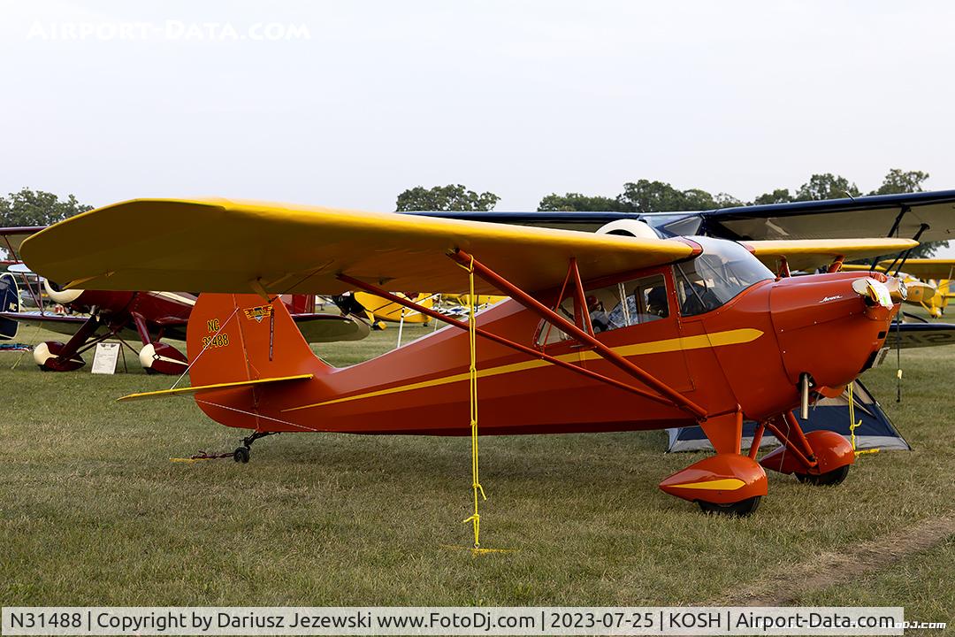 N31488, 1940 Aeronca 65-LB C/N L10960, Aeronca 65LB Super Chief  C/N L10960, NC31488