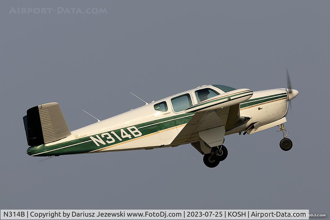 N314B, 1956 Beech G35 Bonanza C/N D-4788, Beech G35 Bonanza  C/N D-4788, N314B
