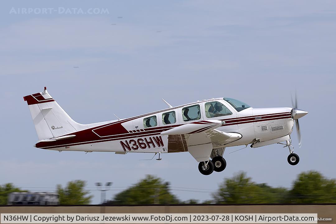 N36HW, 1980 Beech A36TC Bonanza 36 C/N EA-166, Beech A36TC Bonanza 36  C/N EA-166, N36HW