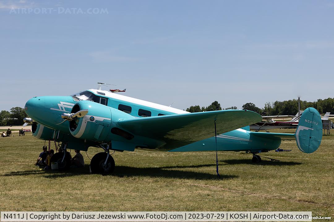 N411J, 1953 Beech D18S C/N A-967, Beech D18S  C/N A-967, NC411J