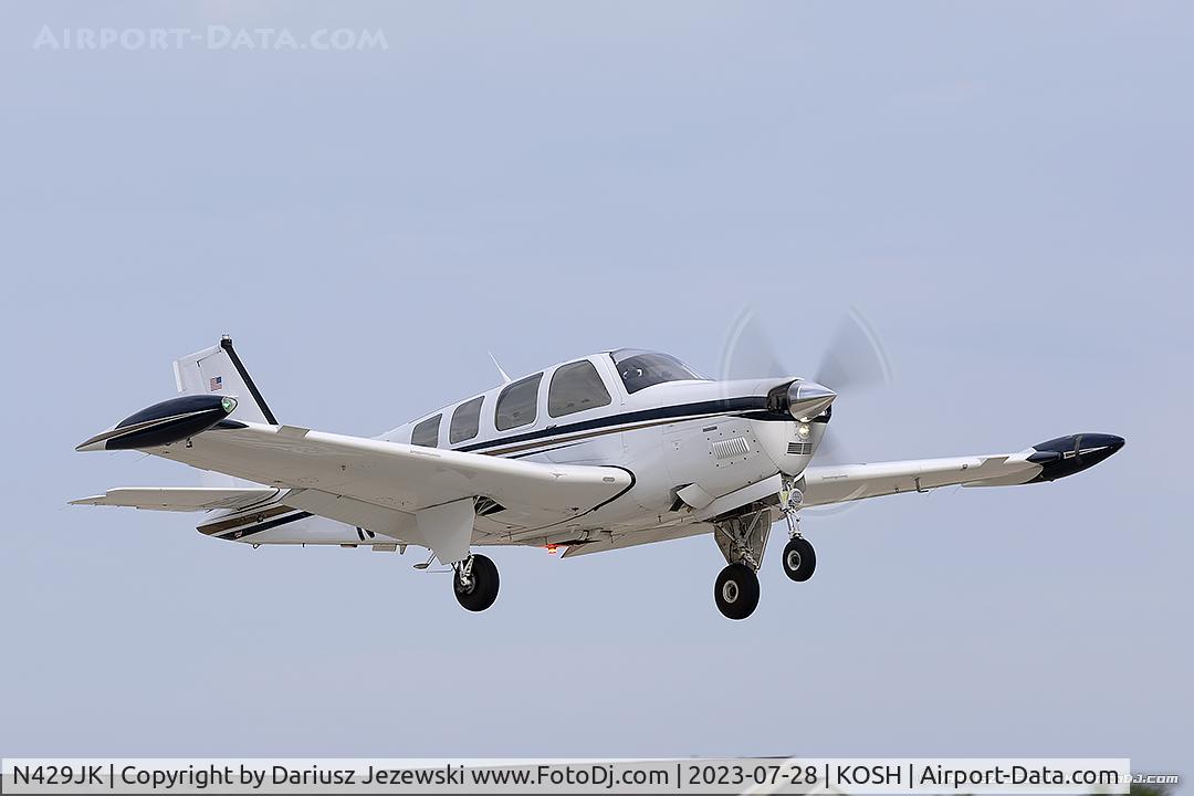 N429JK, Raytheon Aircraft Company A36 Bonanza C/N E-3604, Beech A36 Bonanza  C/N E-3604, N429JK