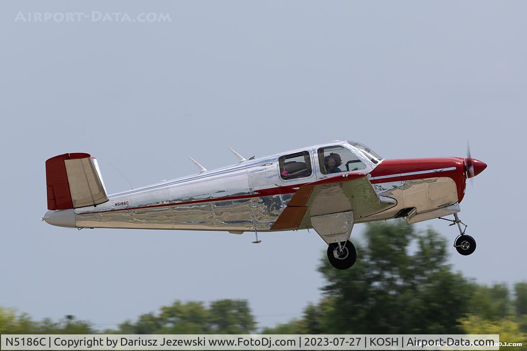 N5186C, 1950 Beech B35 Bonanza C/N D-2468, Beech B35 Bonanza  C/N D-2468, N5186C