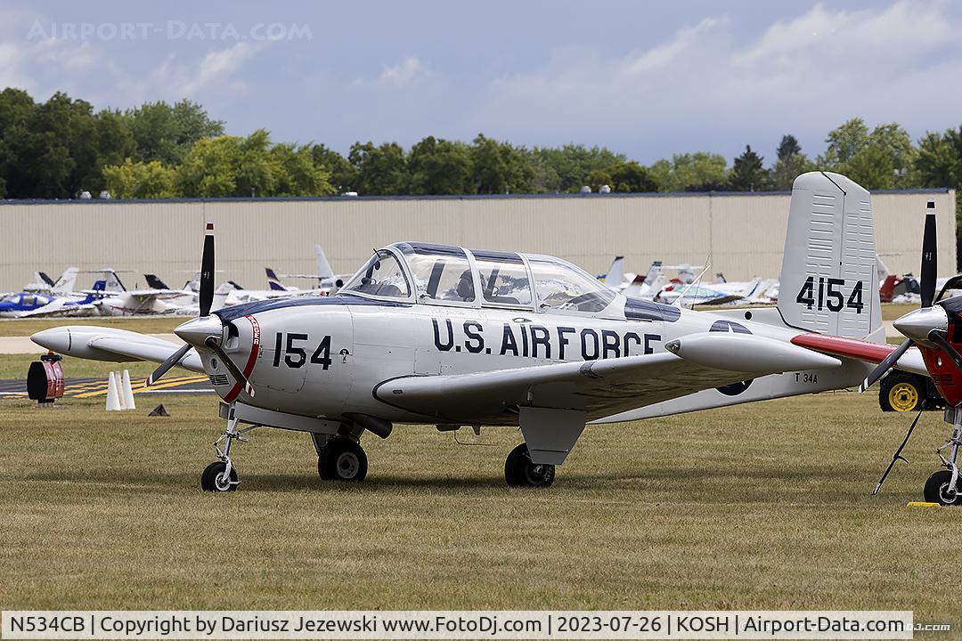 N534CB, 1953 Beech (CCF) T-34A (A45) Mentor C/N CCF34-123, Beech A45(T-34A) Mentor  C/N 53-4154A, N534CB