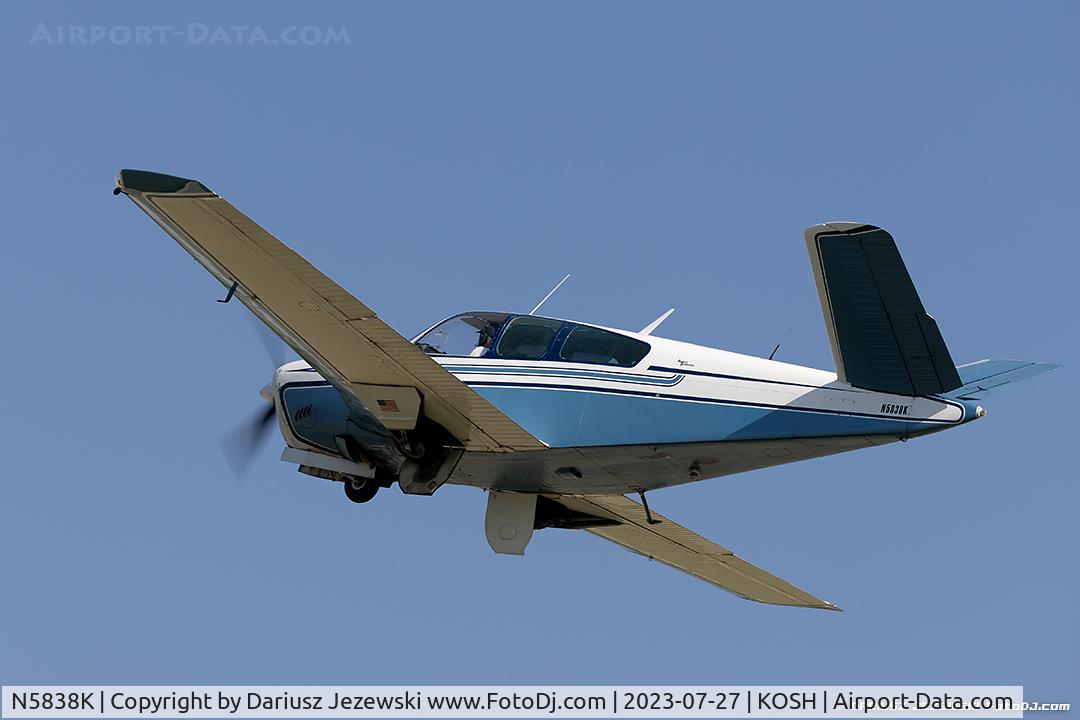 N5838K, 1965 Beech S35 Bonanza C/N D-7838, Beech S35 Bonanza  C/N D-7838, N5838K